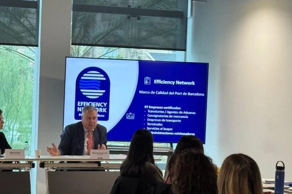 E2E Logistics Solutions ponentes en la Jornada de Formación para Grandes Cargadores y Clientes del Port de Barcelona mediante el Efficiency Network, marca de calidad del Port.